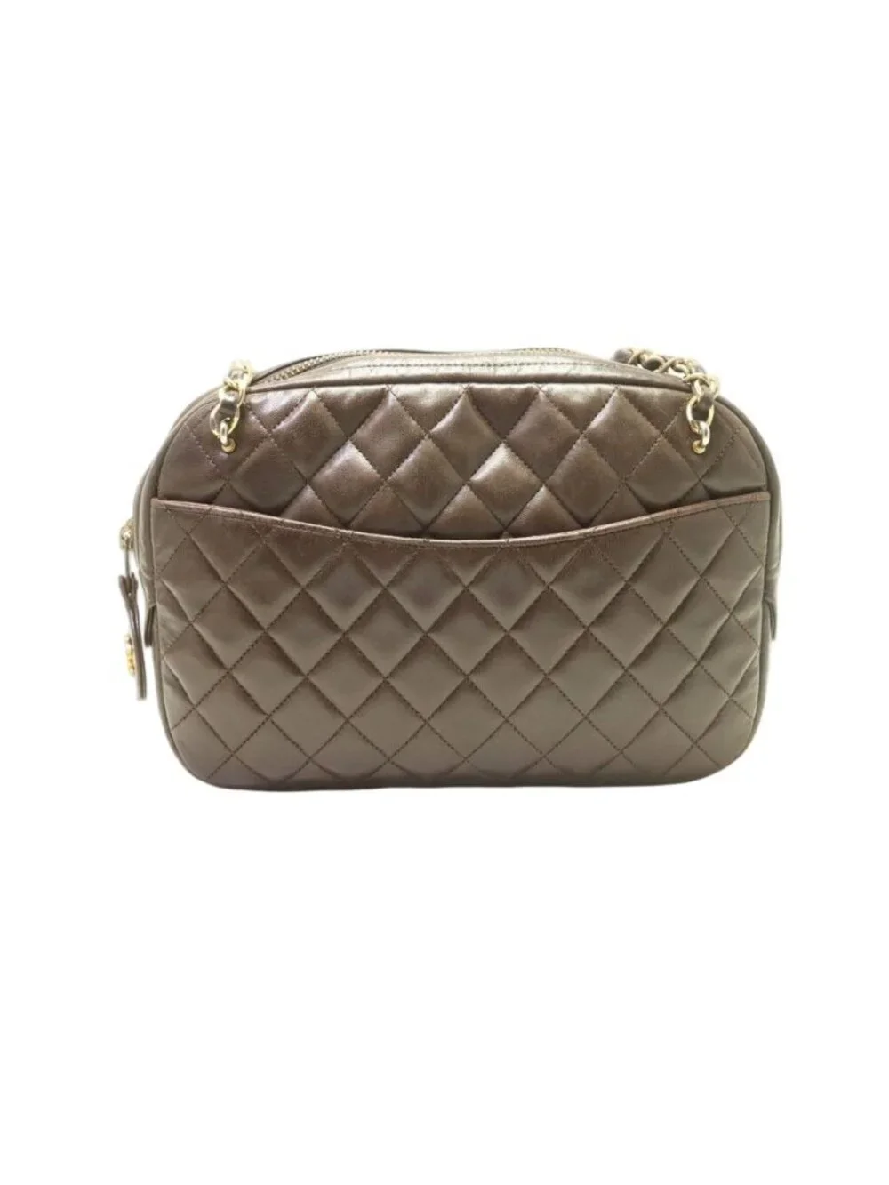 Chanel Quilted Lambskin Chain Shoulder Bag